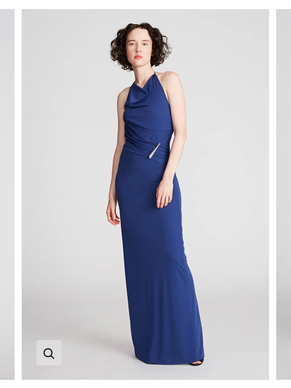 Halston Christina Gown Royal Blue